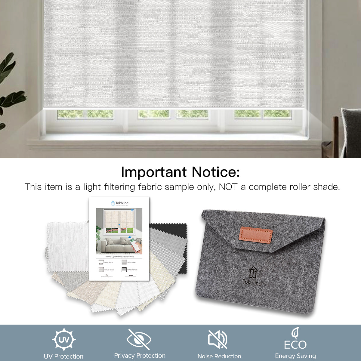 Light Filtering Roller Shade Fabric Samples