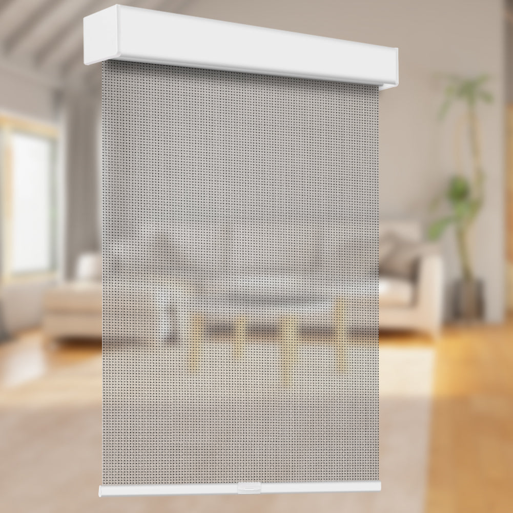 Manual Cordless Light Filtering Fireproof Roller Shade
