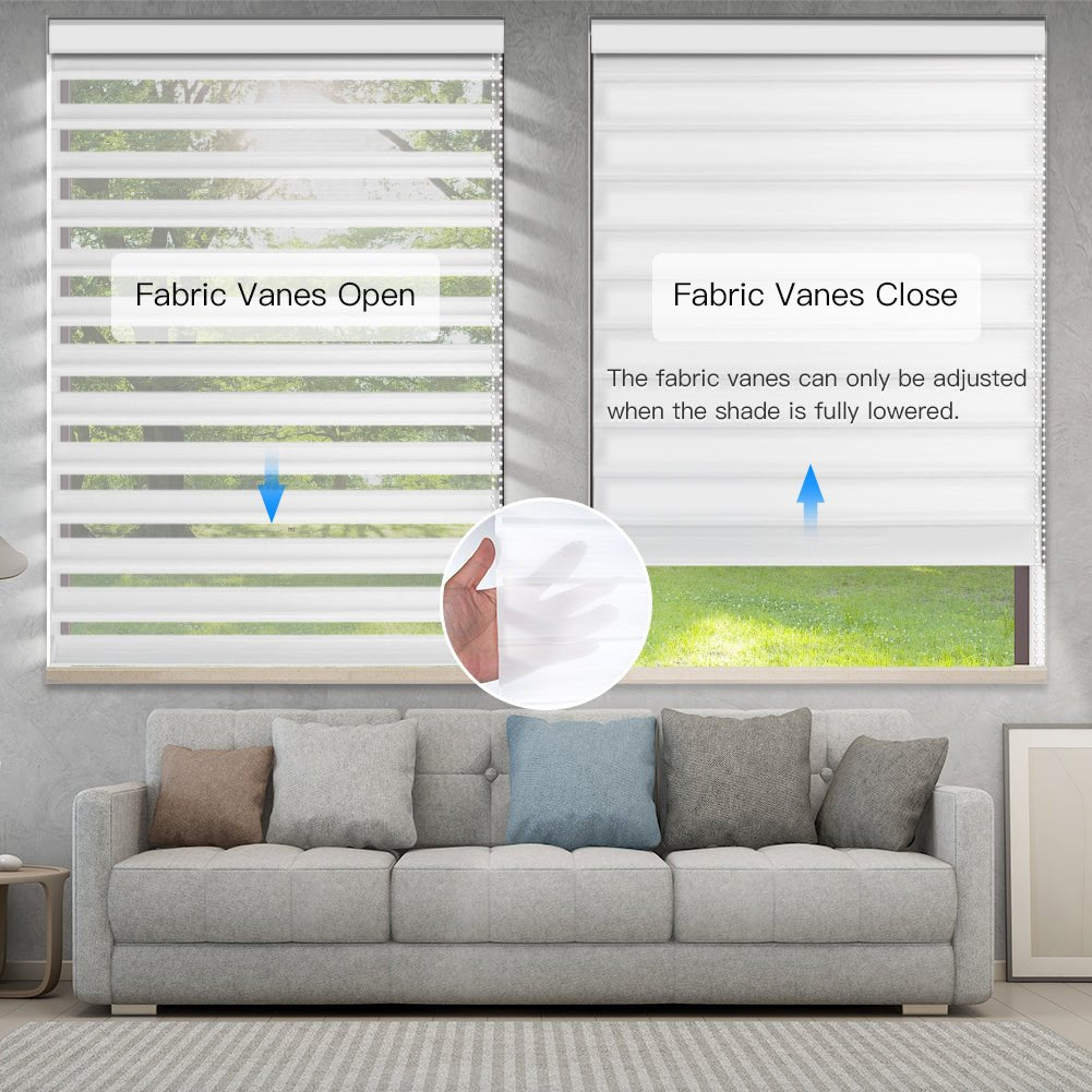 Manual Corded Light Filtering Shangri - La Sheer Shade - Tokblind official