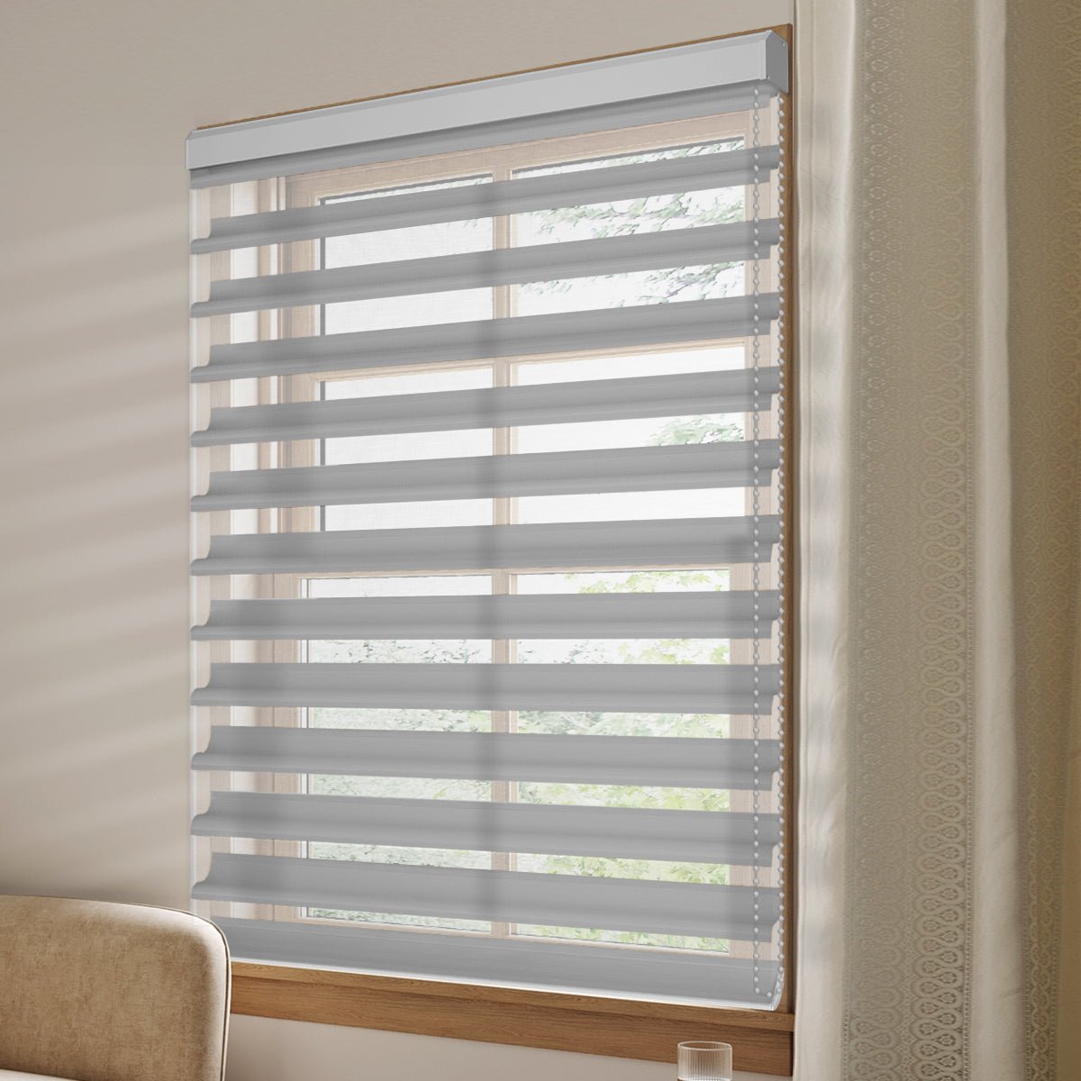 Manual Corded Light Filtering Shangri - La Sheer Shade - Tokblind official