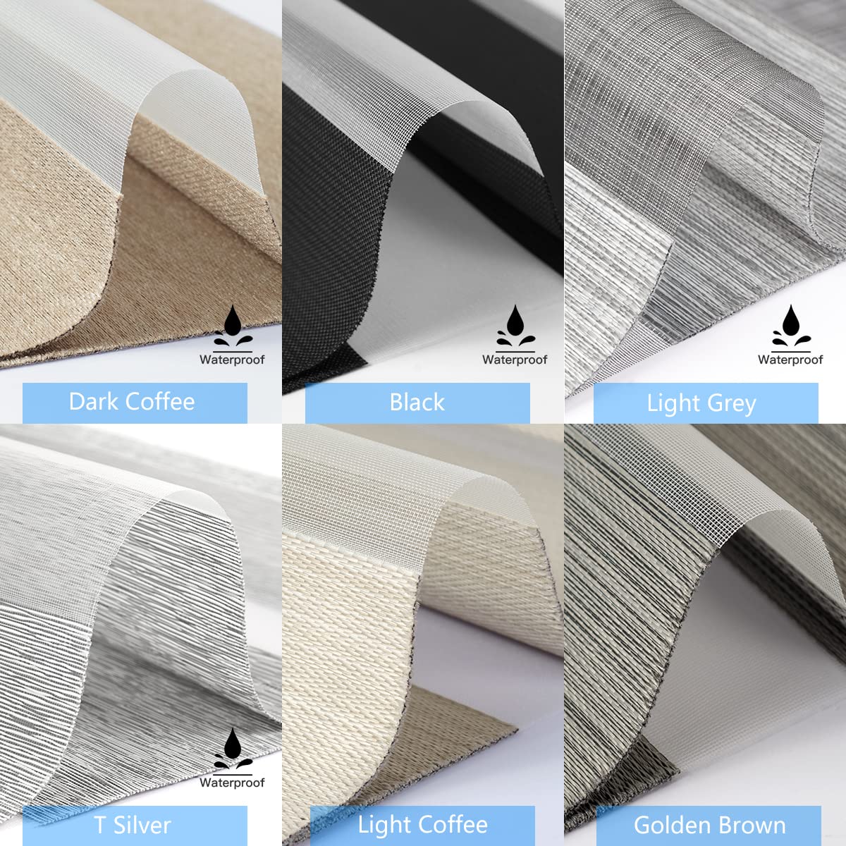 Zebra Shade Fabric Samples - Tokblind official