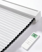 Motorized Blackout Cellular Shade - Room Darkening