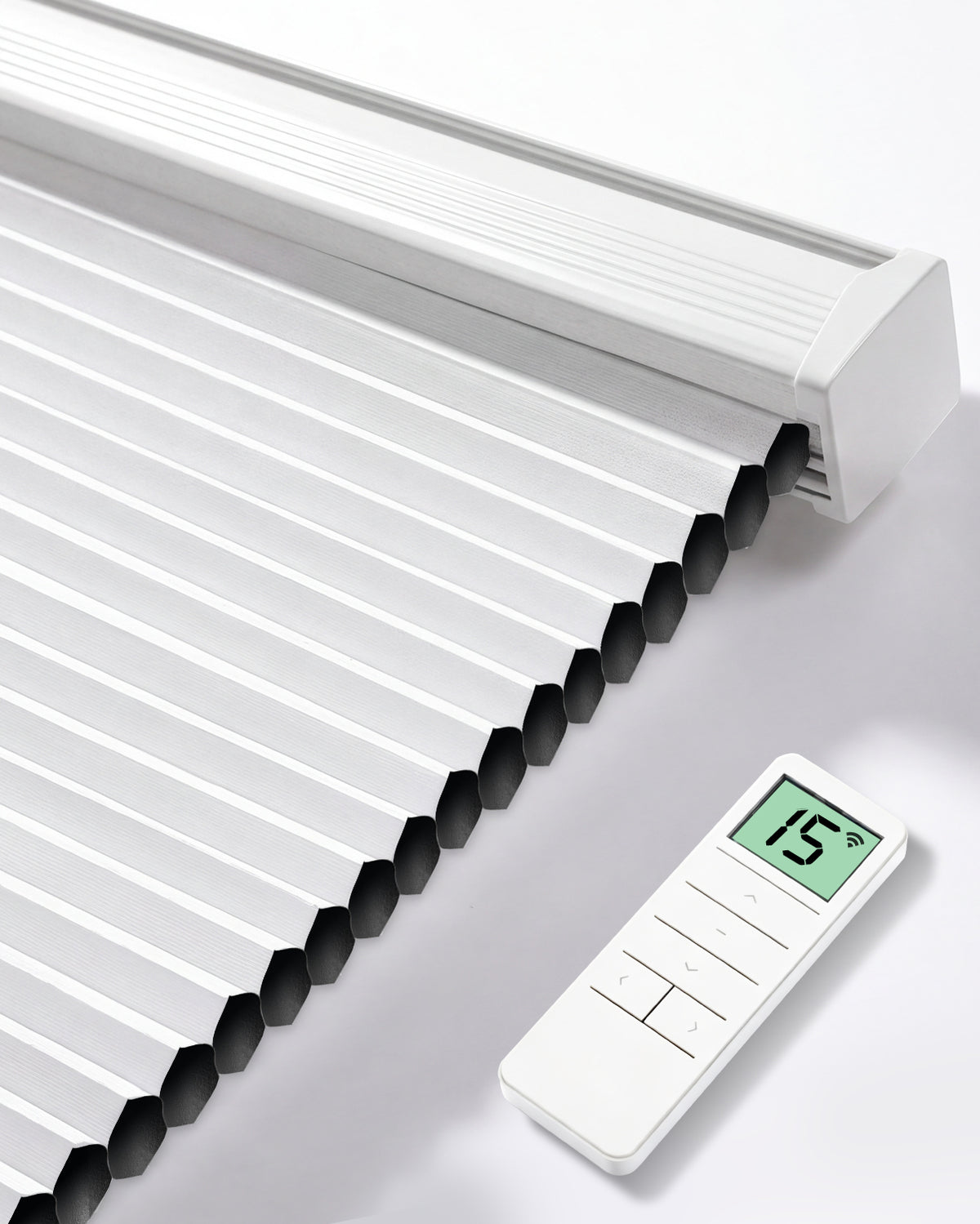 Motorized Blackout Cellular Shade - Room Darkening