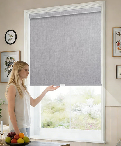Manually Controlled Blackout Roller Shade - Cordless