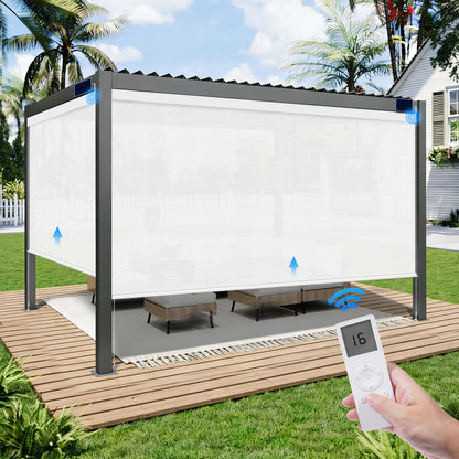 Motorized Outdoor Shades for Patio & Pergola