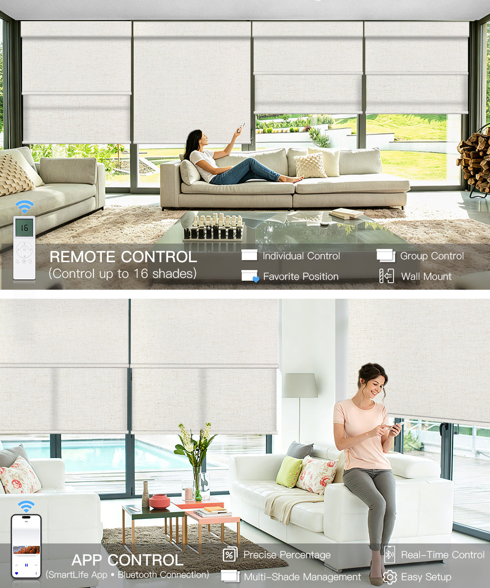 Motorized Dual Roller Shades – Tokblind