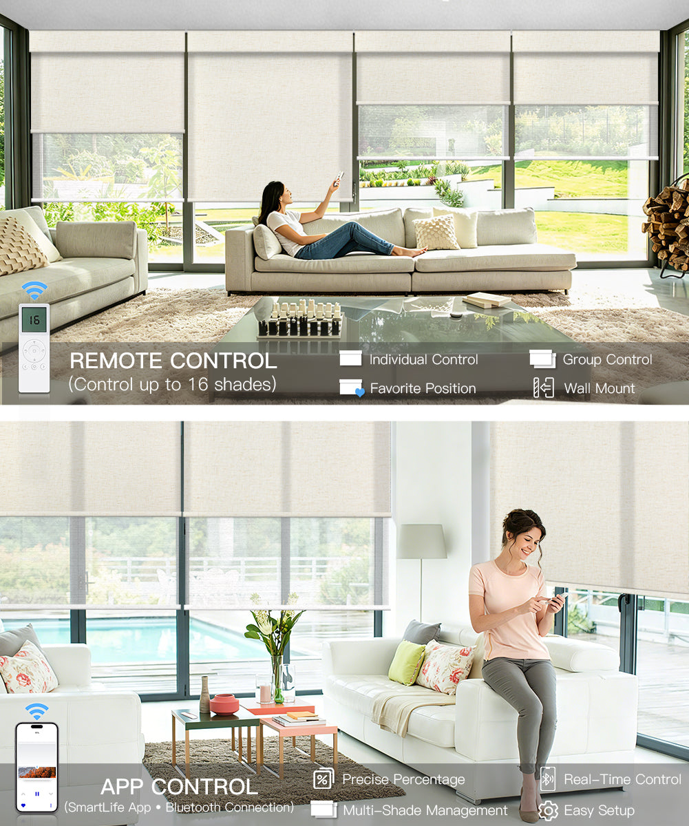 Motorized Dual Roller Shades – Tokblind