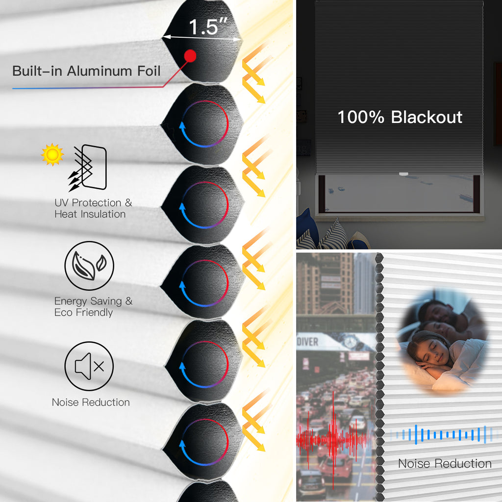 Top Down Bottom Up Manual Cellular Shade - Blackout