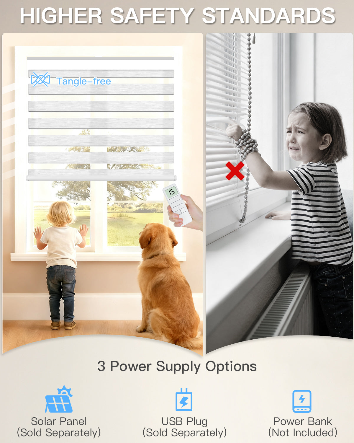 Smart Motorized Zebra Blinds