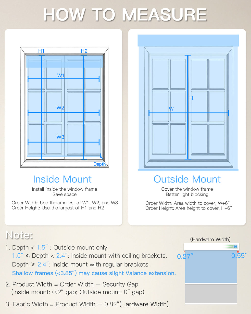 Motorized Dual Roller Shades, Blackout & Sheer, Custom Size
