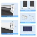 No-Drill Motorized Light Filtering Fireproof Roller Shades