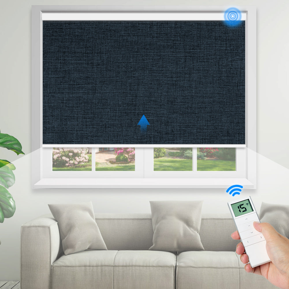 Smart Motorized Blackout Roller Shades - Room Darkening