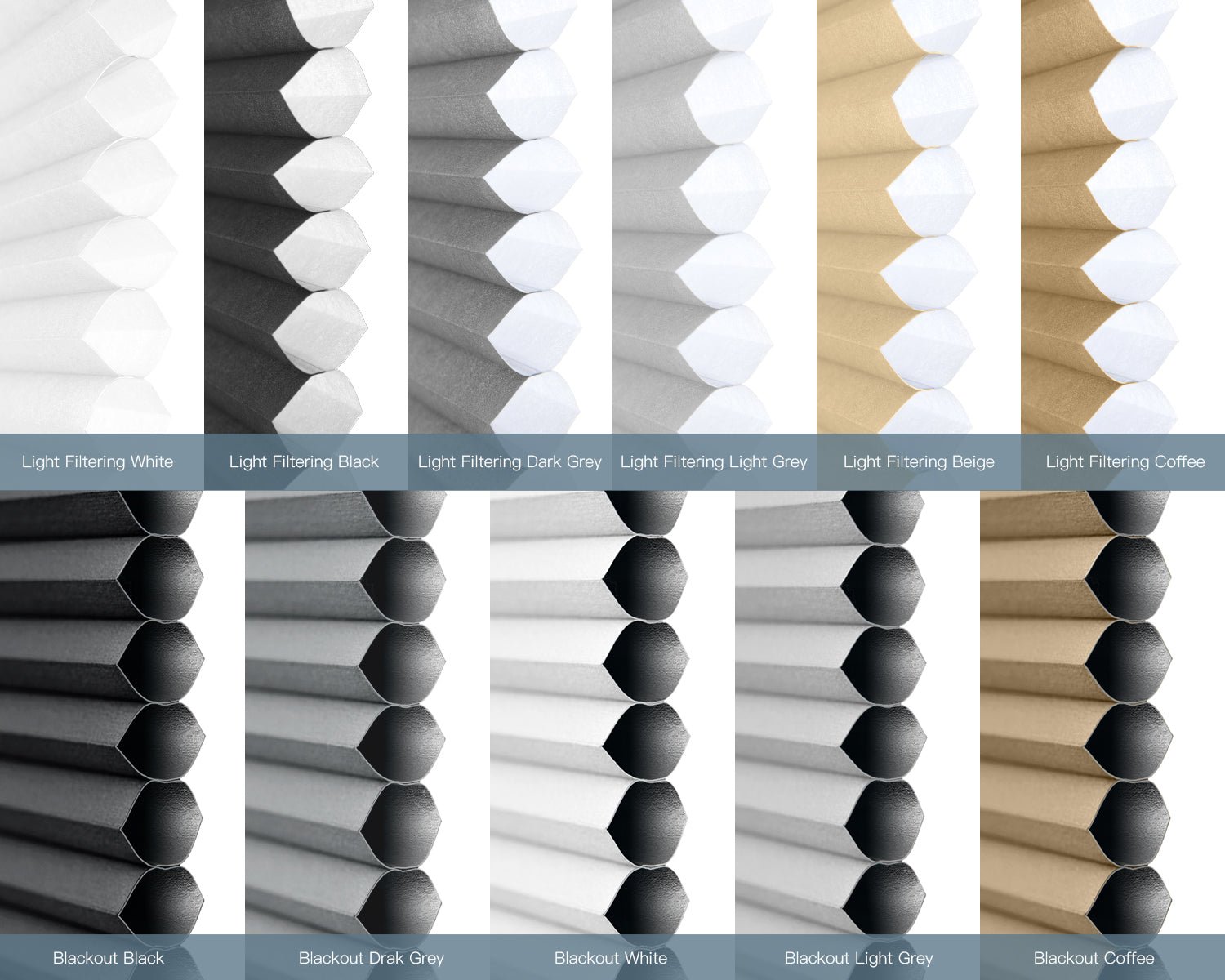 Fabric Samples for Cellular Shades - Tokblind official