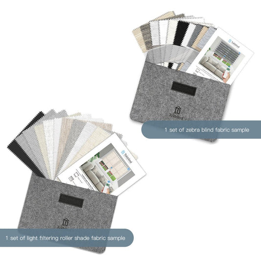 Fabric Samples for Light Filtering Roller Shade and Zebra Blind (2 PCS) - Tokblind official