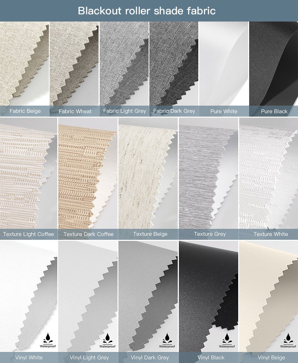 Fabric Samples for Roller Shade, Zebra Blind, Cellular Shade and Sheer Shade (5 PCS) - Tokblind official