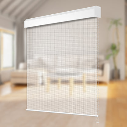Manual Corded Light Filtering Fireproof Roller Shade