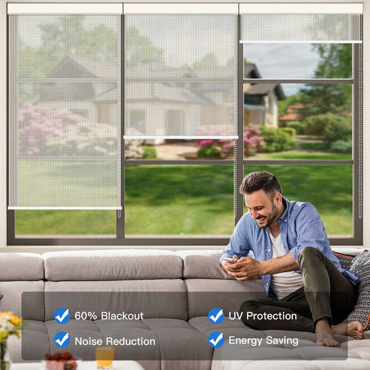 Manual Corded Light Filtering Fireproof Roller Shade - Tokblind official