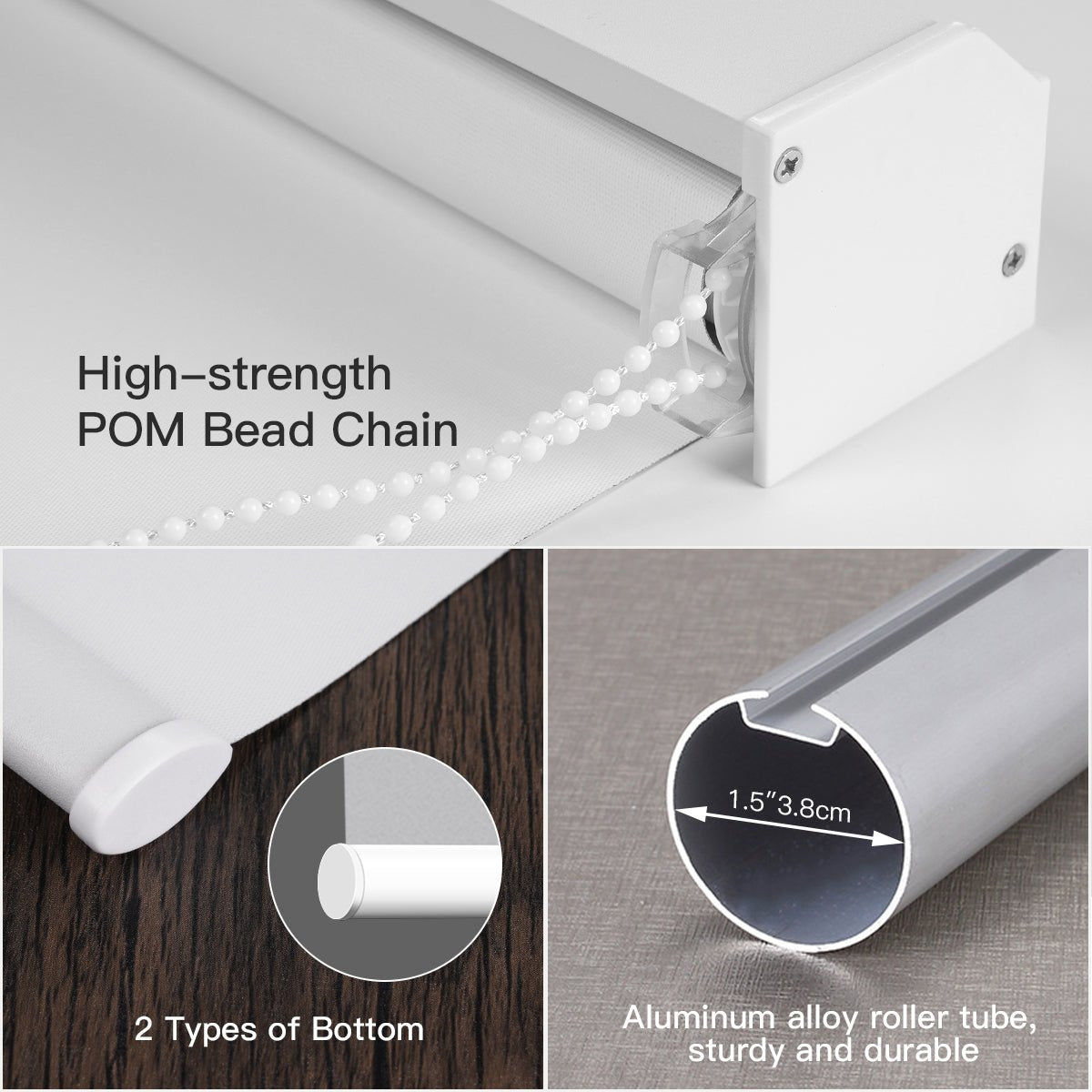 Manual Corded Light Filtering Roller Shade - Tokblind official