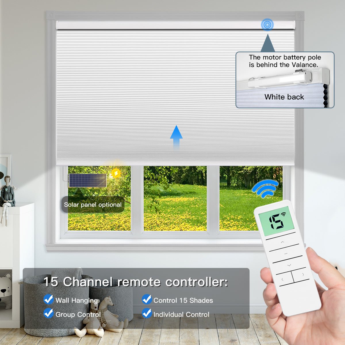tontonページ Tokblind Motorized Cellular Shades – Energy-Efficient, Stylish