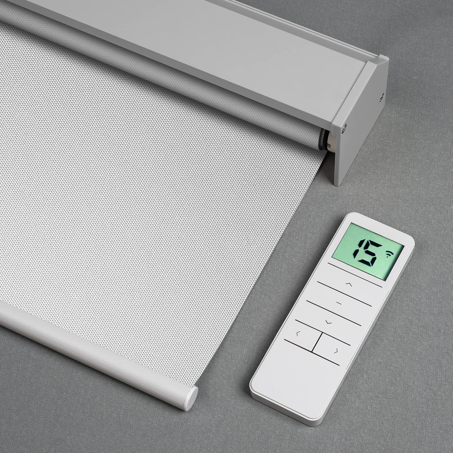 Motorized Blackout Roller Shade - Vinyl Fabric - Tokblind official