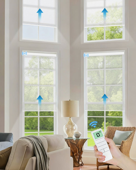 Motorized Light Filtering Fireproof Roller Shades - Tokblind official