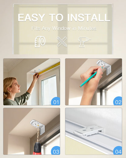 Motorized Roman Shades – Light Filtering, Customizable - Tokblind